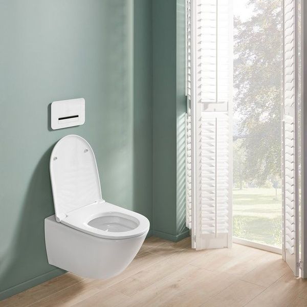 Унітаз підвісний з кришкою VILLEROY & BOCH UNIVERSO TWISTFLUSH 4670T901, Slim, білий 800005839 фото