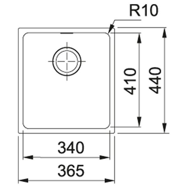 Кухонная мойка FRANKE SIRIUS SID 110-34 144.0649.548, чёрный 800006730 фото