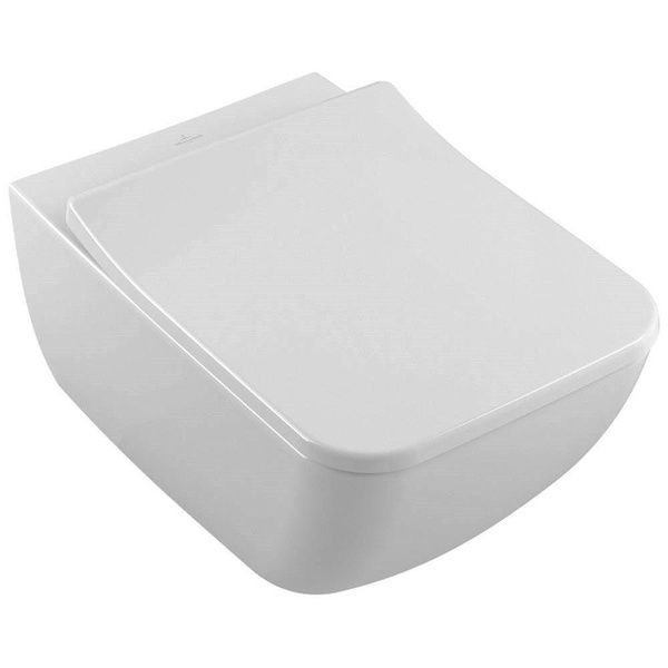 Унитаз подвесной круговой смыв VILLEROY & BOCH VENTICELLO 4611RL01, DirectFlush с крышкой, белый 56244 фото