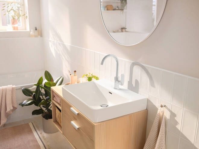 Змішувач для раковини з донним клапаном і поворотним виливом HANSGROHE REBRIS S 72536000 800004140 фото