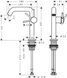 Змішувач для раковини HANSGROHE TECTURIS S 73341700, білий матовий 800003990 фото 2
