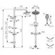 Душова система без змішувача FERRO RONDO LUX NP23-BL, чорний 80000001728 фото 2