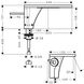 Змішувач для раковини AXOR MASSAUD 18010000, одноважільний, 110, з донним клапаном 13259 фото 3