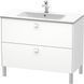 Тумба напольная DURAVIT BRIOSO BR440301018, 1020x479 хромированные ручки, белый матовый 800006180 фото 1