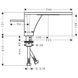 Змішувач для раковини AXOR MASSAUD 18010000, одноважільний, 110, з донним клапаном 13259 фото 2