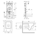 Набор инсталляция GEBERIT 458.103.00.2 DUOFIX Basic с унитазом IMPRESE KUBIK Twist, без клавиши 102226 фото 2
