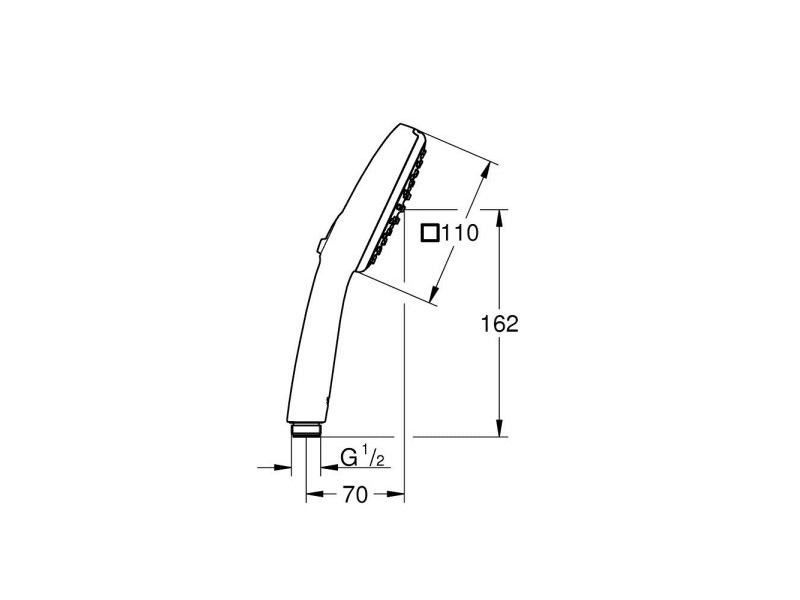 Лейка ручного душа GROHE TEMPESTA CUBE 110 26746003 95765 фото