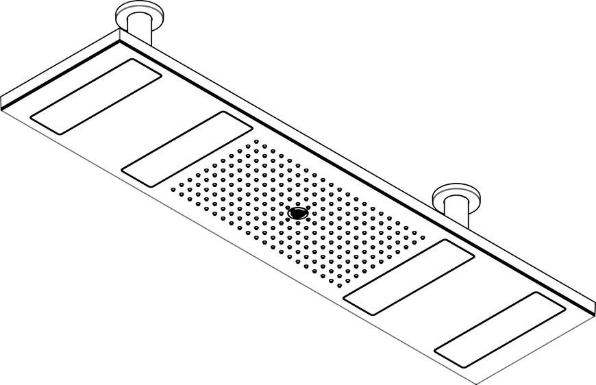 ShowerHeaven 1200/300 4jet AXOR SHOWER SOLUTIONS 10628000, с подсветкой 3500 K 61056 фото
