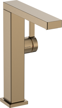 Смеситель для раковины с донным клапаном HANSGROHE TECTURIS E 73060140, бронза сатин 800004091 фото
