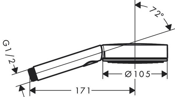 Ручний душ HANSGROHE PULSIFY SELECT 24101700, білий матовий 800004441 фото