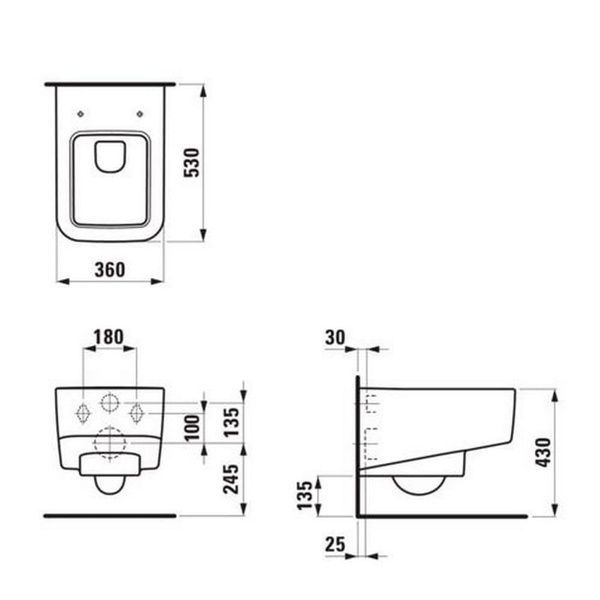 Унітаз підвісний LAUFEN PRO S H8209620000001 49103 фото
