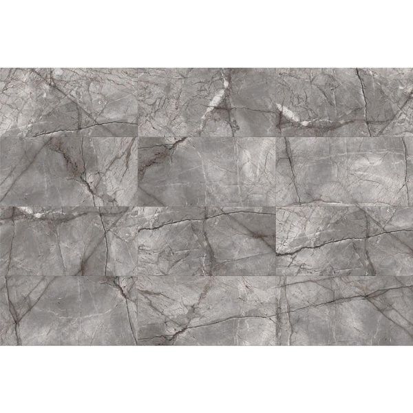 Керамическая плитка INSPIRO SR12602Q silver root light grey, glossy, 600x1200 80449 фото