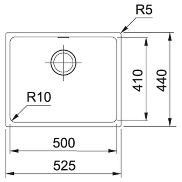 Кухонная мойка FRANKE SIRIUS SID 110-50 144.0649.561, серый 800006731 фото
