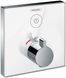 Термостат для одного потребителя стеклянный HANSGROHE SHOWERSELECT 15737400, хром с белым 60248 фото 1