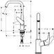 Змішувач для раковини HANSGROHE FOCUS 31609000 27105 фото 5