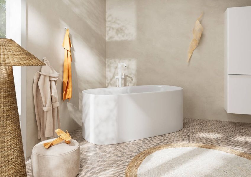 Смеситель для ванны напольный HANSGROHE TECTURIS S 73440700, белый матовый 94493 фото