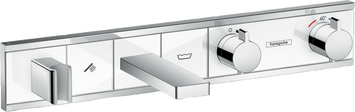 Термостат для ванны с 2 потребителями HANSGROHE RAINSELECT 15359400, хром с белым 70779 фото
