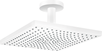 Верхний душ с потолочным кронштейном HANSGROHE RAINDANCE 26250700, белый матовый 77623 фото