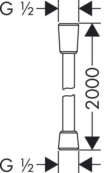 Шланг для душа HANSGROHE ISIFLEX 28274000 13137 фото