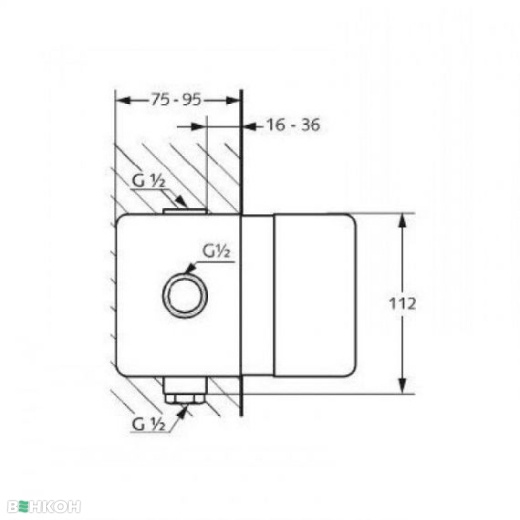 Скрытая часть смесителя KLUDI PURE&STYLE 38636 80000002365 фото