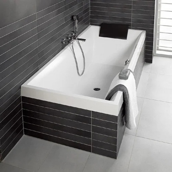 Ванна квариловая VILLEROY & BOCH SQUARO UBQ170SQR2V-01, 170x75, белый 7232 фото