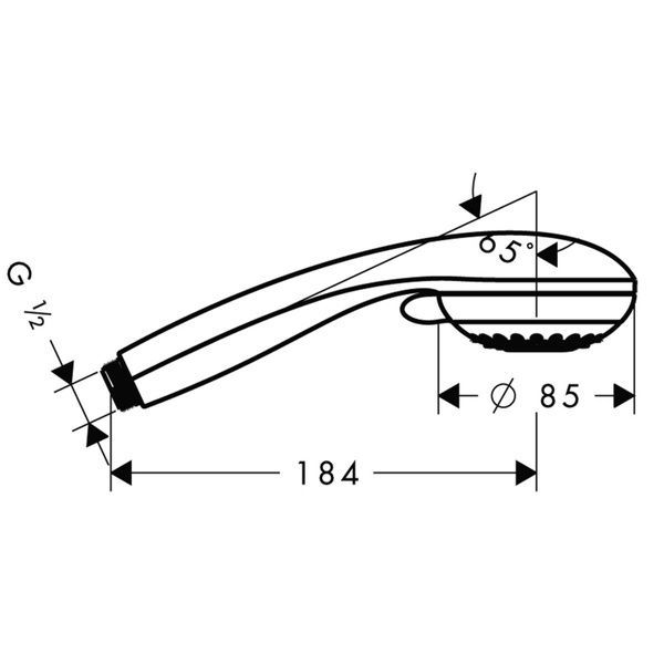 Лейка ручного душа HANSGROHE CROMETTA 85 28562000 12979 фото