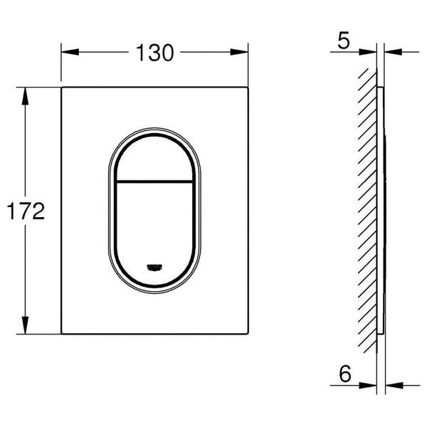 Змивна клавіша GROHE ARENA COSMOPOLITAN 37624SH0, білий 63805 фото