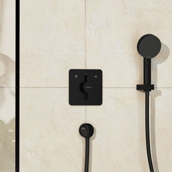 Смеситель скрытого монтажа 2 функции HANSGROHE DUO TURN 75414670, черный матовый 100076 фото