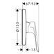 Змішувач для душу HANSGROHE LOGIS E 71608000 84201 фото 2
