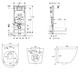Набор инсталляция GEBERIT 458.103.00.2 DUOFIX Basic с унитазом VOLLE AMADEUS 2.0 vortice, без клавиши 102213 фото 2
