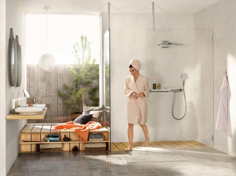 Змішувач із термостатом для душу HANSGROHE SHOWERTABLET SELECT 13184400, білий 53489 фото