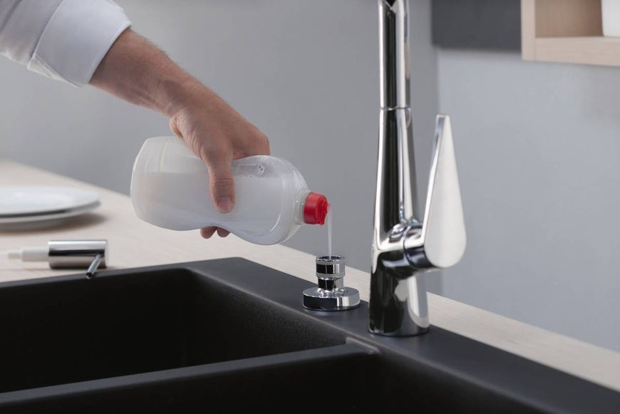 Диспенсер для жидкого мыла HANSGROHE A51 40448670, черный матовый 91800 фото