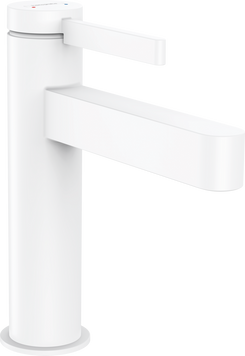 Смеситель для раковины со сливным гарнитуром HANSGROHE FINORIS 76020700, белый матовый 86493 фото