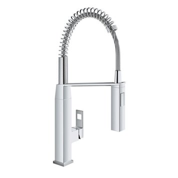 Змішувач для кухні з гнучким виливом GROHE EUROCUBE 31395DC0 59810 фото