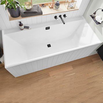 Ванна акриловая VILLEROY & BOCH COLLARO UBA160COR2DV-01, 160x75 см с панелью, белый 84498 фото