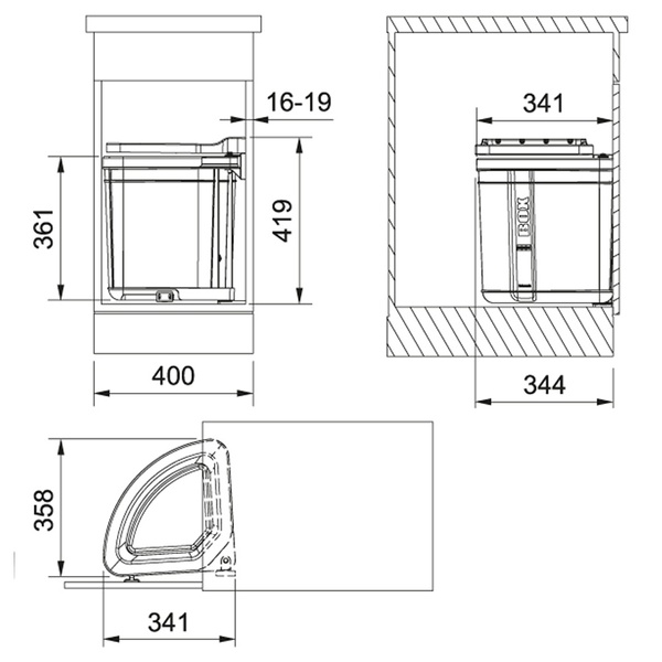 Сортер FRANKE PIVOT 121.0307.563 800007133 фото