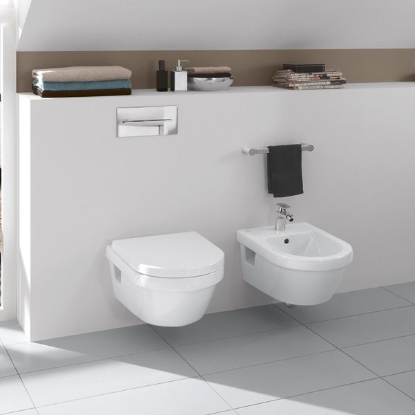 Унитаз подвесной круговой смыв VILLEROY & BOCH ARCHITECTURA 5684HR01, Directflush без ободка с крышкой Soft Closing, белый 40830 фото