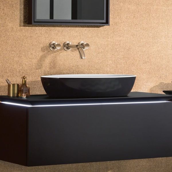 Умывальник на столешницу VILLEROY & BOCH ARTIS 419861BCT8, 61x41, черный 62852 фото