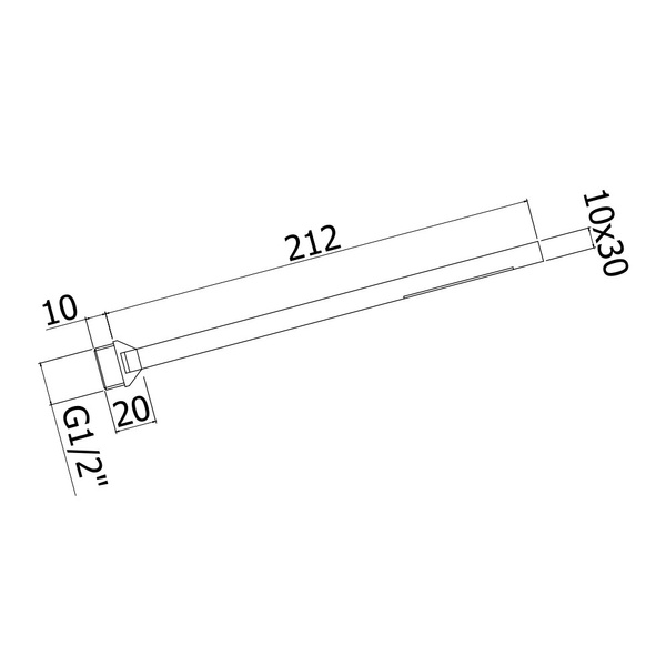 Душевая система с изливом верхний душ 200х200 мм PAFFONI KIT KITEL019CR200 800000007241 фото