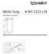 Шафа підвісна DURAVIT WHITE TULIP WT1323L5858, 880х400х240 мм, графіт глянсовий 800006183 фото 2