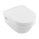 Унитаз подвесной круговой смыв VILLEROY & BOCH ARCHITECTURA 5684HR01, Directflush без ободка с крышкой Soft Closing, белый 40830 фото 3