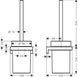 Набір для з тримачем HANSGROHE ADDSTORIS 41752140, бронза сатин 85422 фото 2