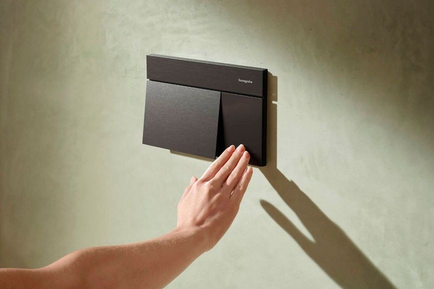 Кнопка смыва для инсталляции HANSGROHE iFRAME, черный матовый хром 101373 фото