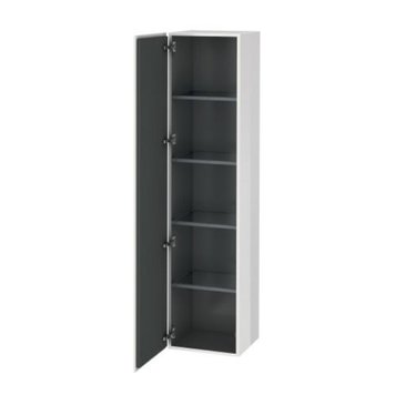 Шафка L-Cube DURAVIT L-CUBE LC1180L4343, зі скляними поличками 40х176 см, петлі зліва, білий матовий 800006184 фото