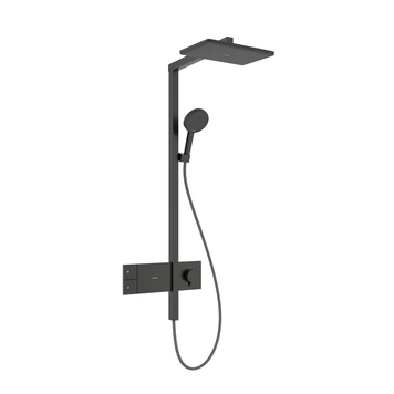Душевая система с термостатом HANSGROHE RAINDANCE ALIVE 24580340, чорний матовий хром 100491 фото
