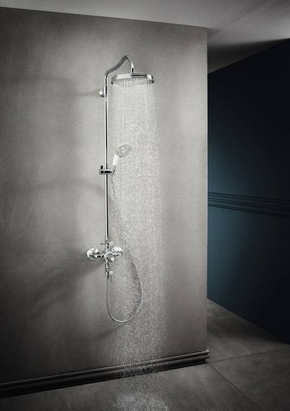 Showerpipe з термостатом і верхнім душем 240 1jet AXOR MONTREUX 16572000 55122 фото
