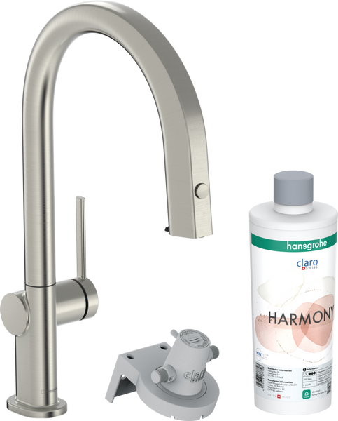 Смеситель для кухонной мойки HANSGROHE AQITTURA M91 76800800, нержавеющая сталь 800003944 фото