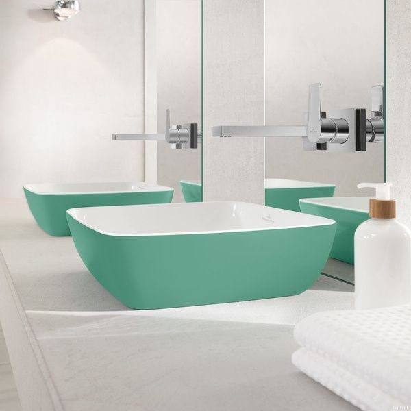 Умивальник на стільницю VILLEROY & BOCH ARTIS 417841BCS8, 410x410 мм, зелений 800005693 фото