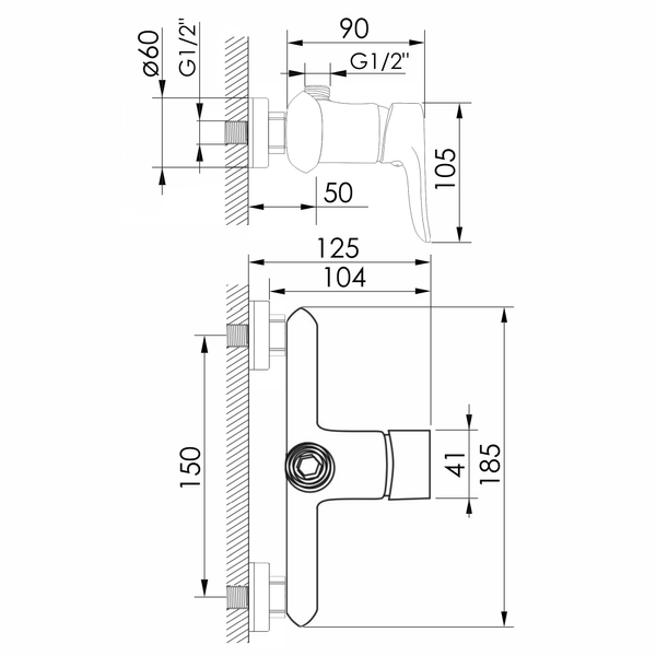 Смеситель для душа IMPRESE KVET f03307201AA 84142 фото