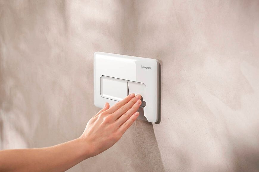 Кнопка змиву для інсталяції HANSGROHE iFRAME, чорний матовий хром 101532 фото